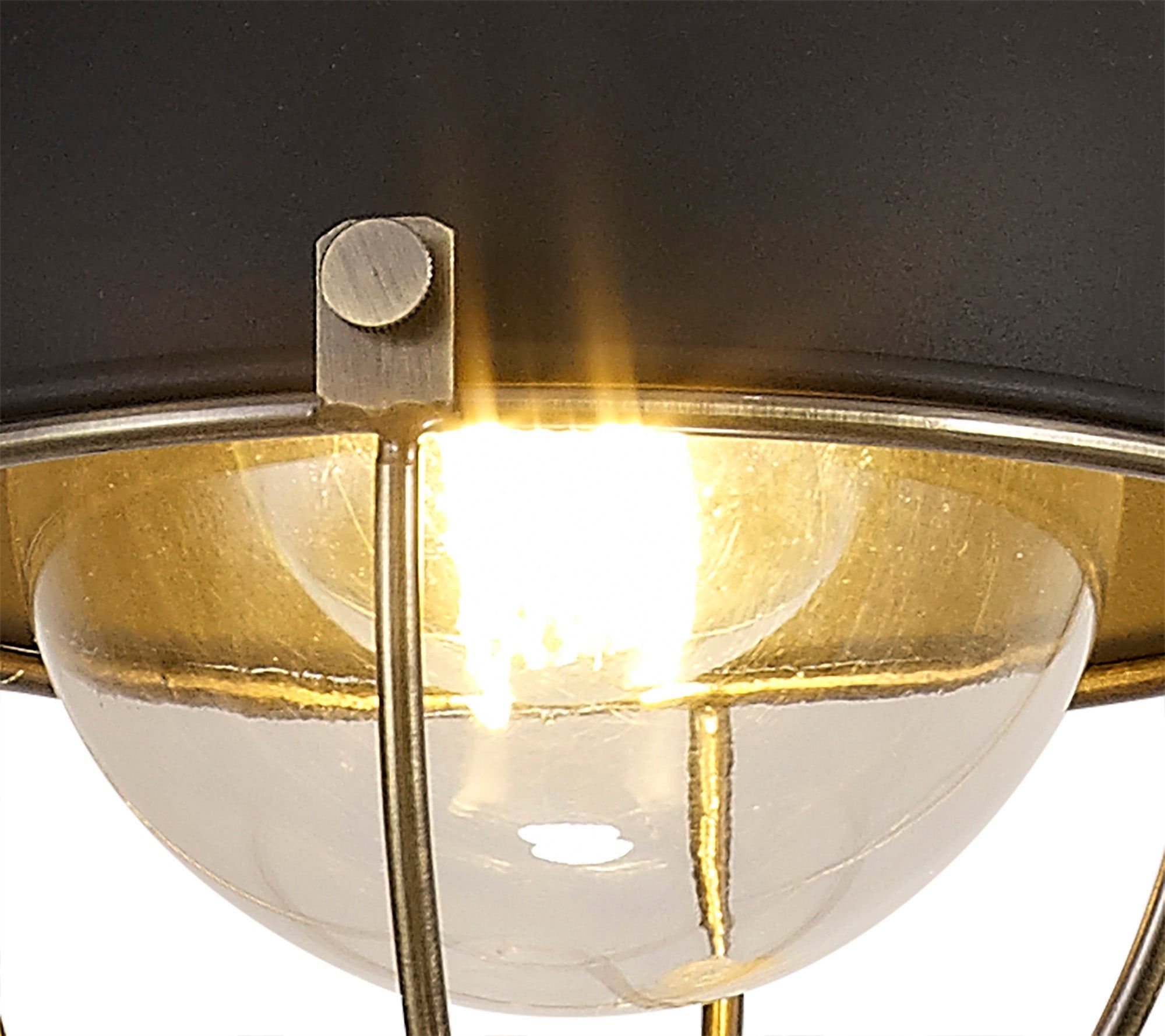 Sitsner Pendant, 1 Light E27, IP65, Matt Black/Brushed Bronze, 2yrs Warranty