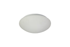 Somaver Ceiling, 1 x 18W LED, 3000K, 872lm, IP44, White/Frosted Glass, 3yrs Warranty