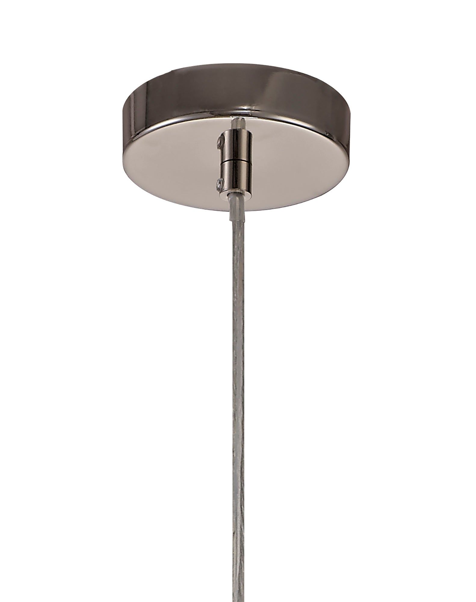 Sahib Curved Cylinder, Sphere Pendant, Sphere Pendant Pendant, 1 x E27, Polished Nickel