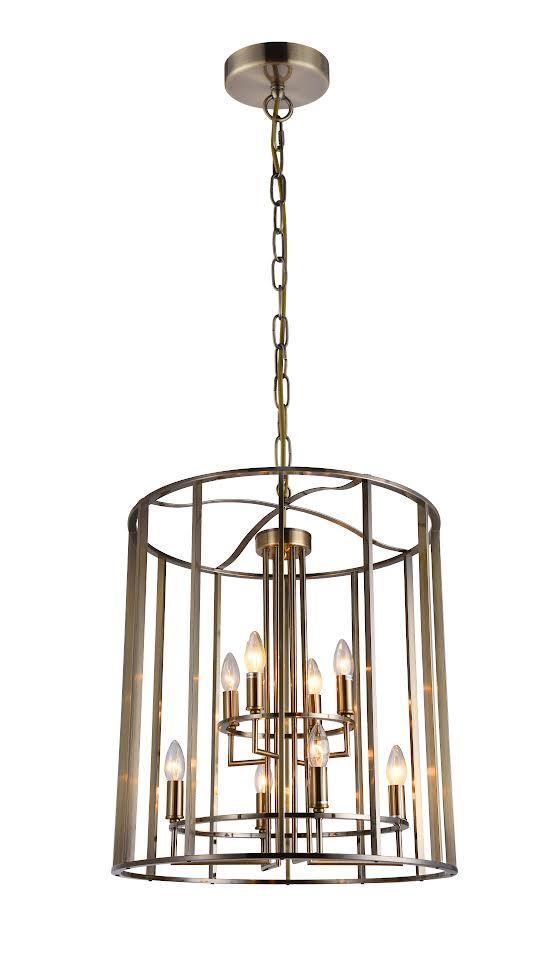 Maddie Antique Brass/Nickel -Finish Double Height