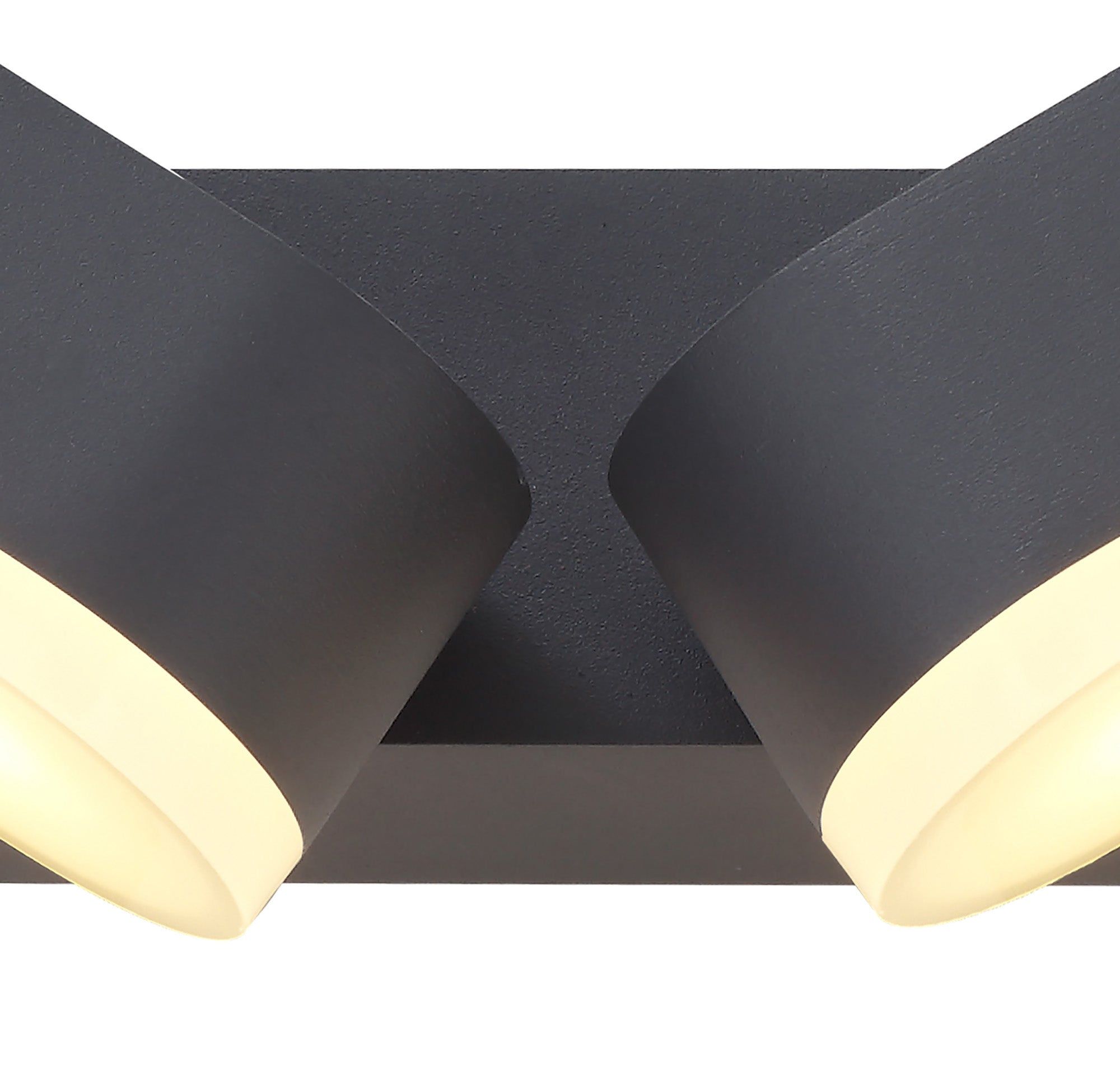 Somabre 1/2 Light Adjustable Wall Lamp, 1/2 x 6W LED, 3000K, 400lm, IP54, Anthracite, 3yrs Warranty