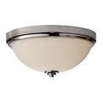 Malibu 2 Light Flush Mount - Shiny Polished Chrome finish
