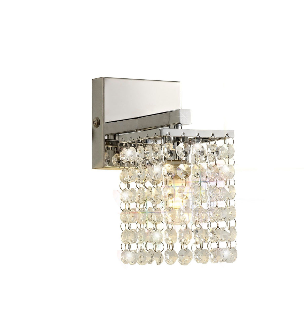Thaerai Bathroom Wall Lamp, 1 x G9 - Polished Chrome & Crystal Finish IP44