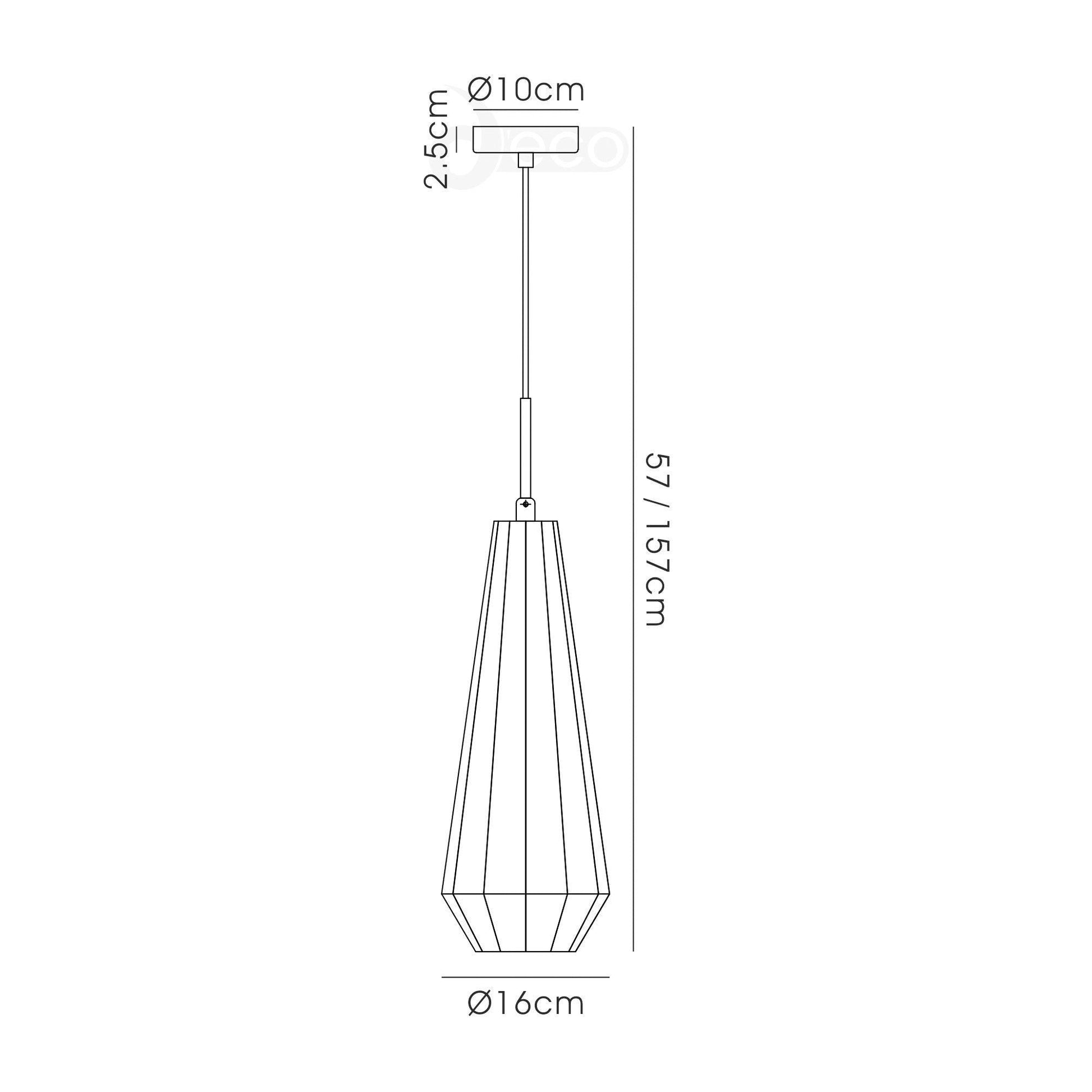 Markus Single Medium/Slim/Shallow Cone Pendant