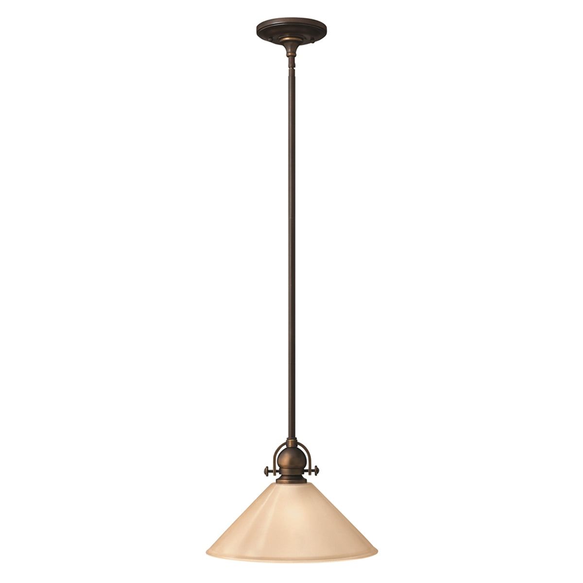 Mayflower 1Lt Medium Pendant Ceiling Light - Olde Bronze Finish