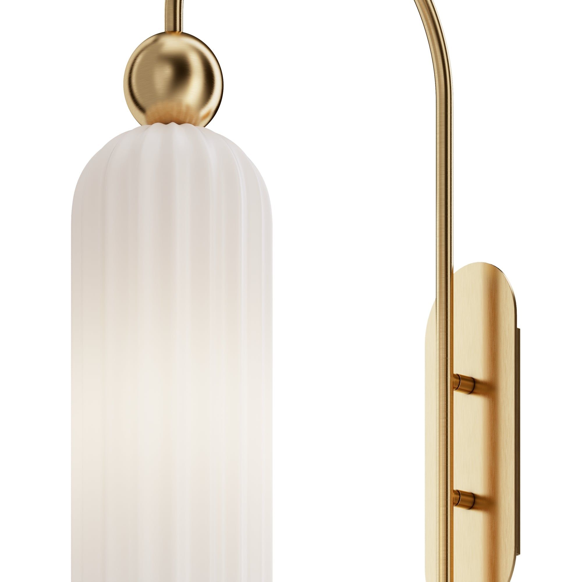 Maytoni Antic Wall Lamp - Brass & White Finish IP20