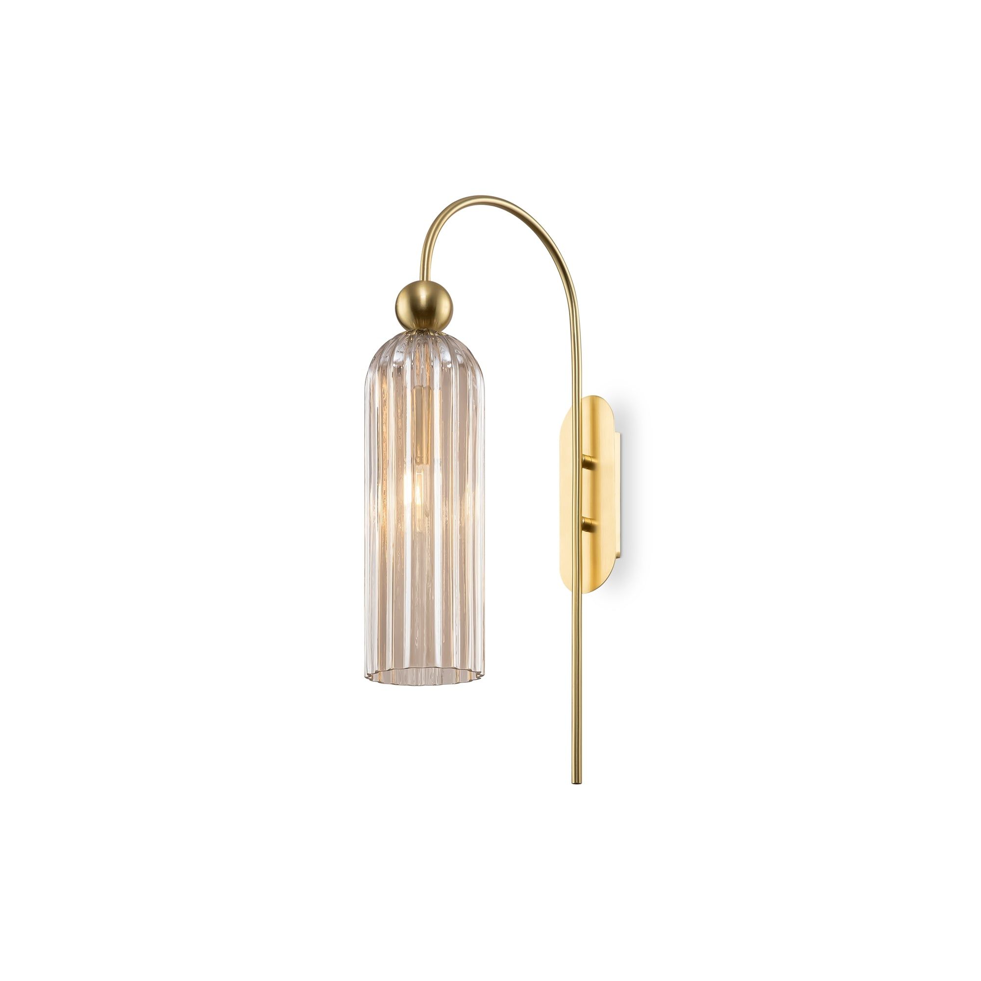 Maytoni Antic Wall Lamp - Brass & Cognac Finish IP20