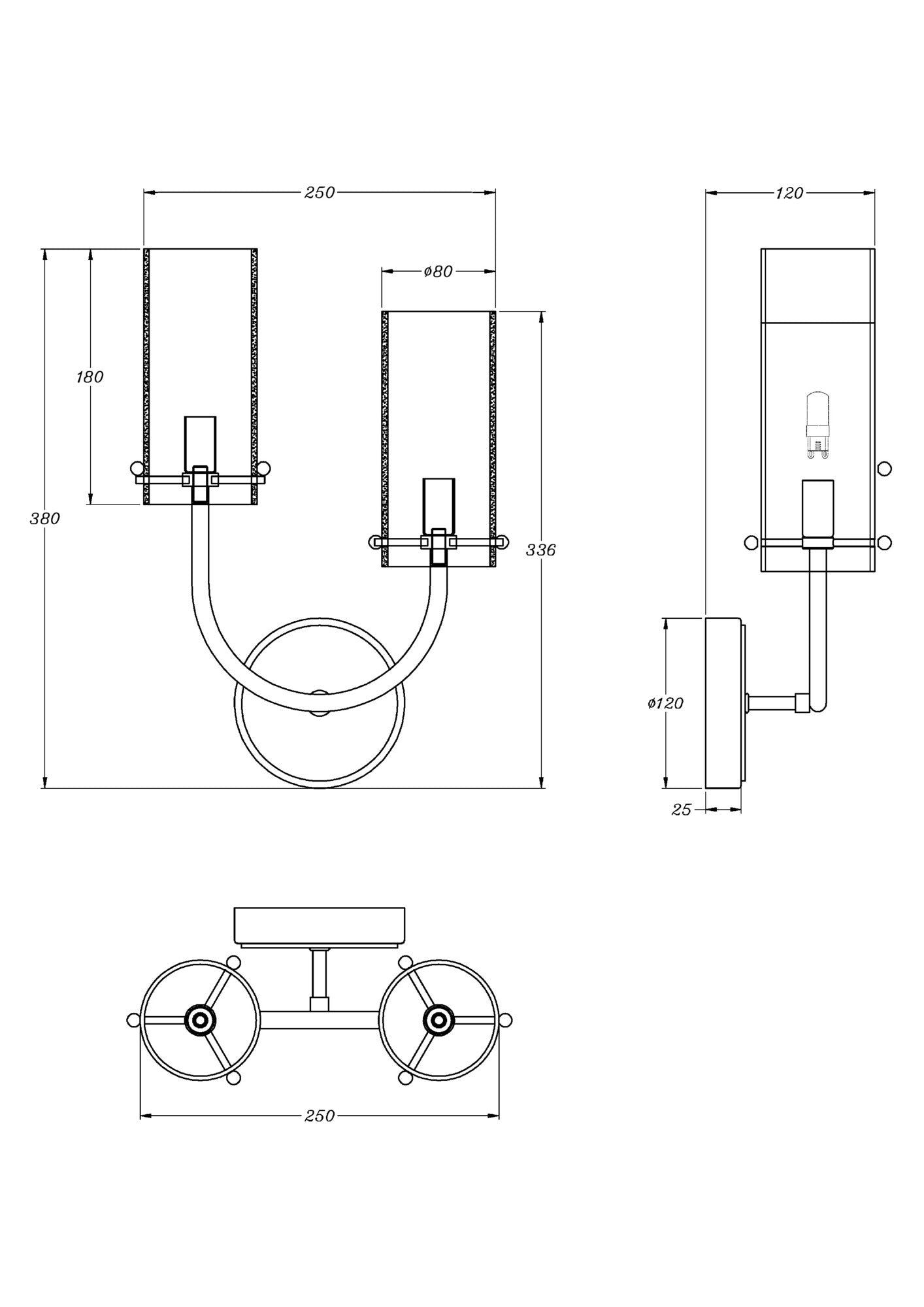 Maytoni Arco Wall Lamp Style 1 - Cusack Lighting