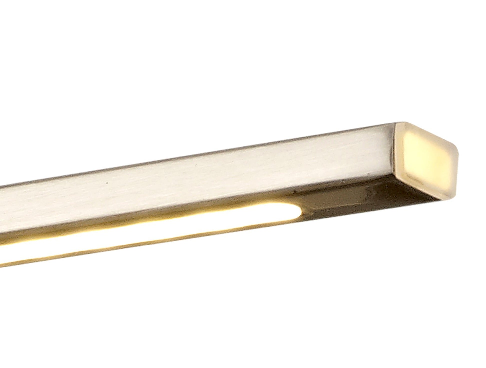 Mia Small 1 Arm Wall Lamp/Picture Light, 1 x 6W LED, 3000K, 470lm, Satin Nickel, 3yrs Warranty