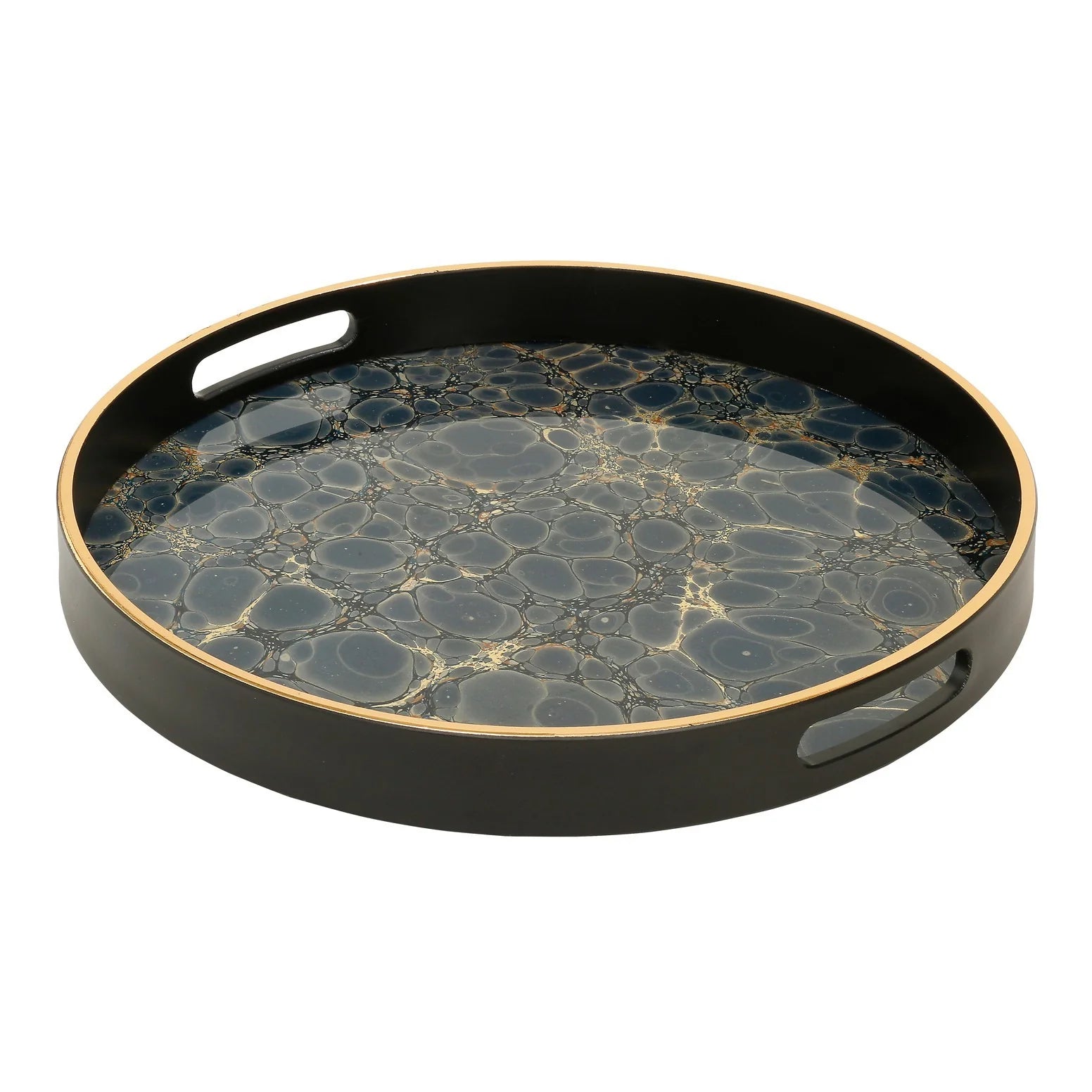 Mindy Brownes Serving Tray - Deep Blue Finish