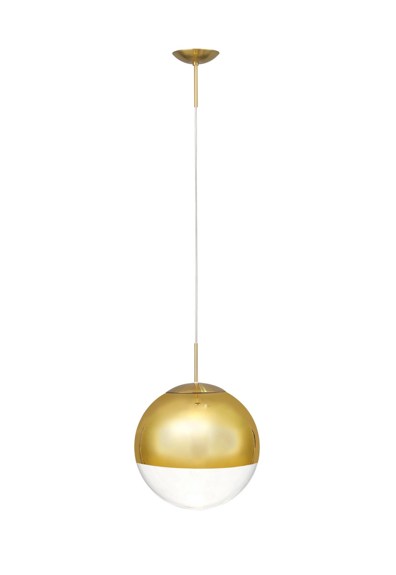 Miranda Pendant Ceiling Light  - Polished Chrome & Clear Glass/Copper & Clear Glass/Satin Nickel & White Glass/Matt Black/Smoke Fade Glass./Antique Gold Suspension with Gold Finish IP20