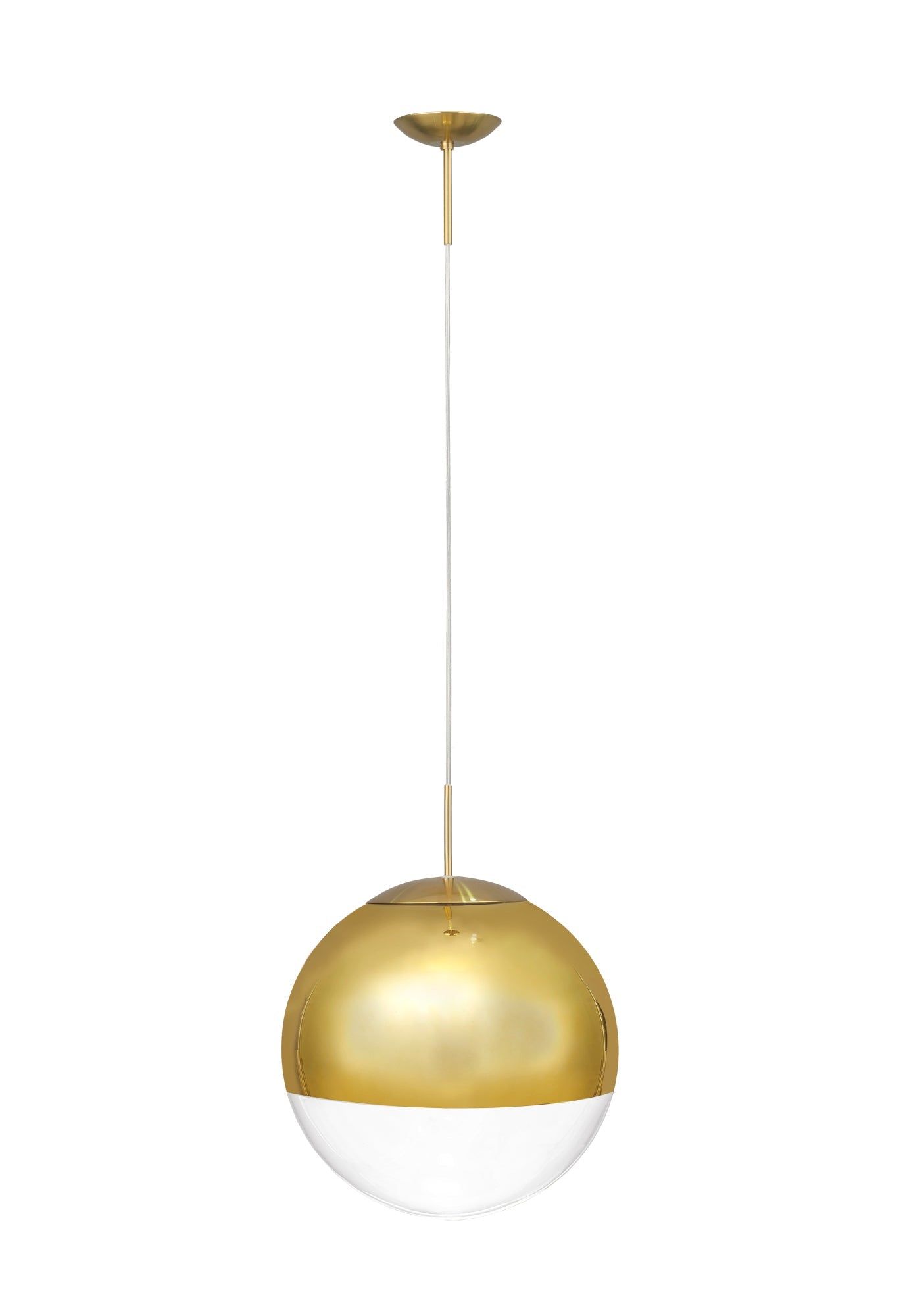 Miranda Pendant Ceiling Light Small/Medium/Large - Polished Chrome & Clear Glass/Copper & Clear Glass/Satin Nickel & White Glass/Matt Black/Smoke Fade Glass./Antique Gold Suspension with Gold/Black Suspension With Frosted White Glass Finish IP20