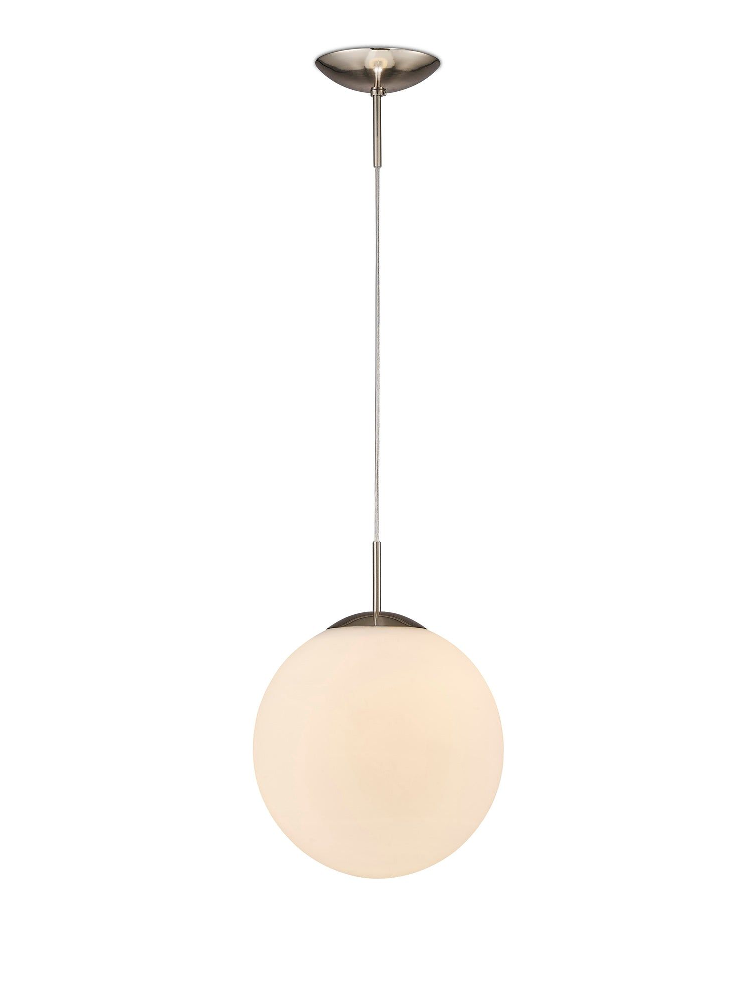 Miranda Pendant Ceiling Light Small/Medium/Large - Polished Chrome & Clear Glass/Copper & Clear Glass/Satin Nickel & White Glass/Matt Black/Smoke Fade Glass./Antique Gold Suspension with Gold/Black Suspension With Frosted White Glass Finish IP20