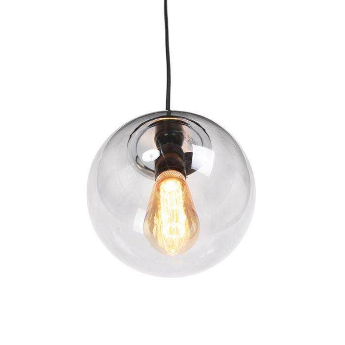 Modern hanging lamp grey 20 cm - Pallon - Cusack Lighting