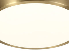 Toerbi Ceiling, 1 x 12W LED, 4000K, 565lm, IP44, Satin Nickel/White, Soft Bronze/White 3yrs Warranty