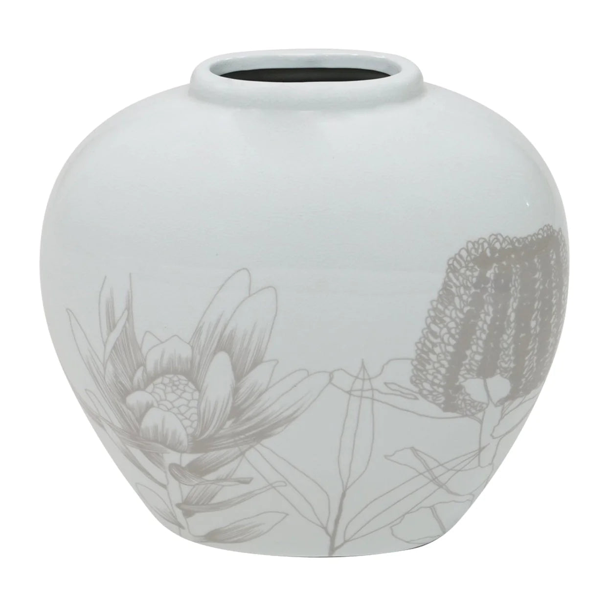 Serene Vase - White Finish