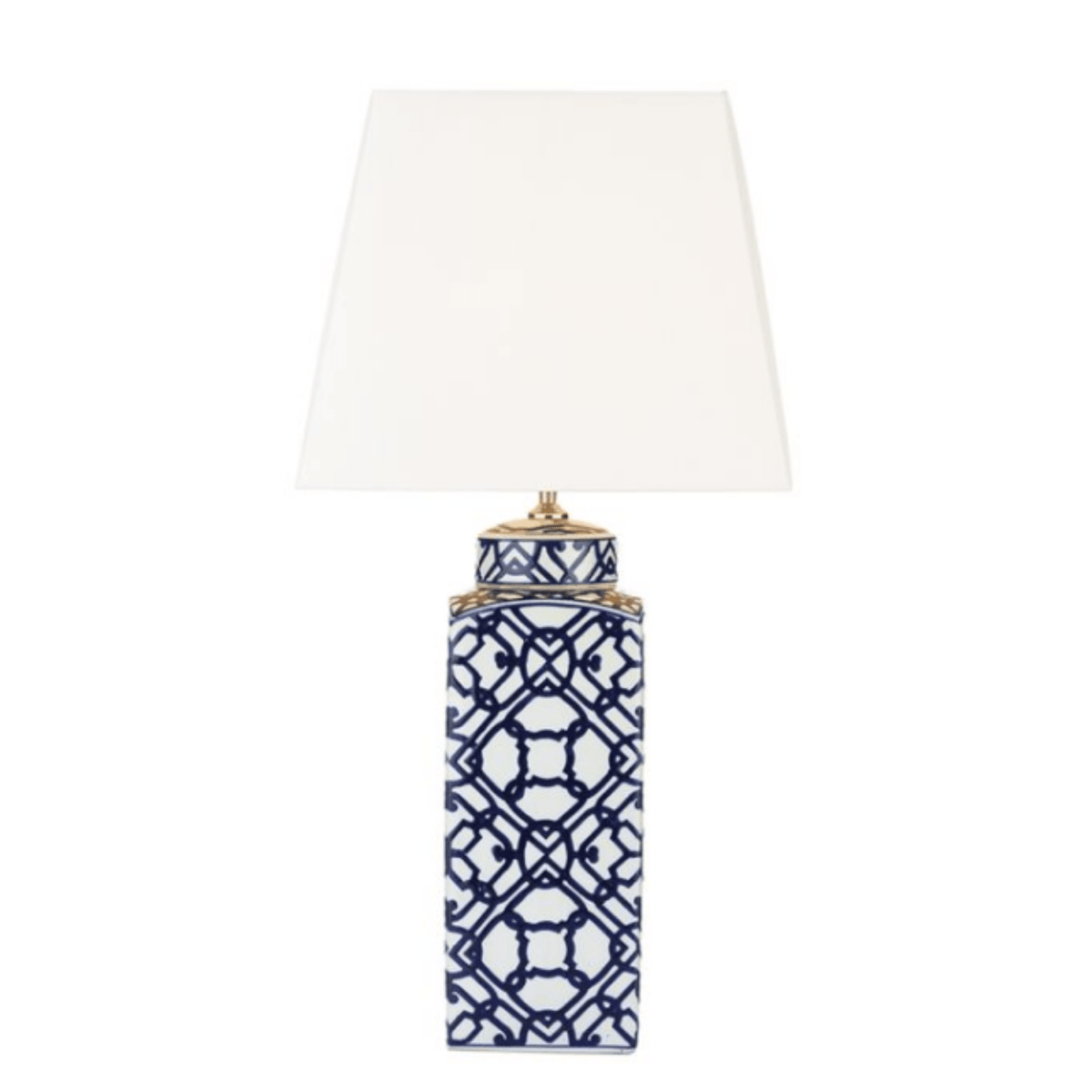 Mystic Table Lamp Blue And White Base Only - Cusack Lighting