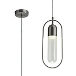 Tienes Pendant, 1 x 7W LED, 4000K, 790lm, Black/Smoked/Satin Nickel/Antique Brass/Amber, 3yrs Warranty