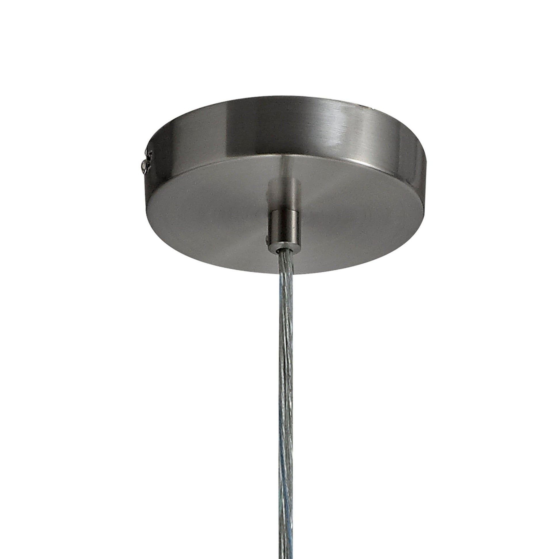 Tienes Pendant, 1 x 7W LED, 4000K, 790lm, Black/Smoked/Satin Nickel/Antique Brass/Amber, 3yrs Warranty
