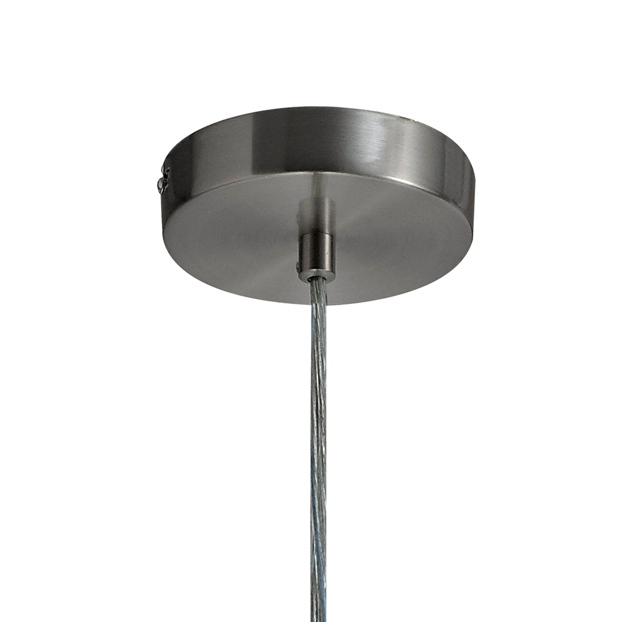 Tienes Pendant, 1 x 7W LED, 4000K, 790lm, Black/Smoked/Satin Nickel/Antique Brass/Amber, 3yrs Warranty
