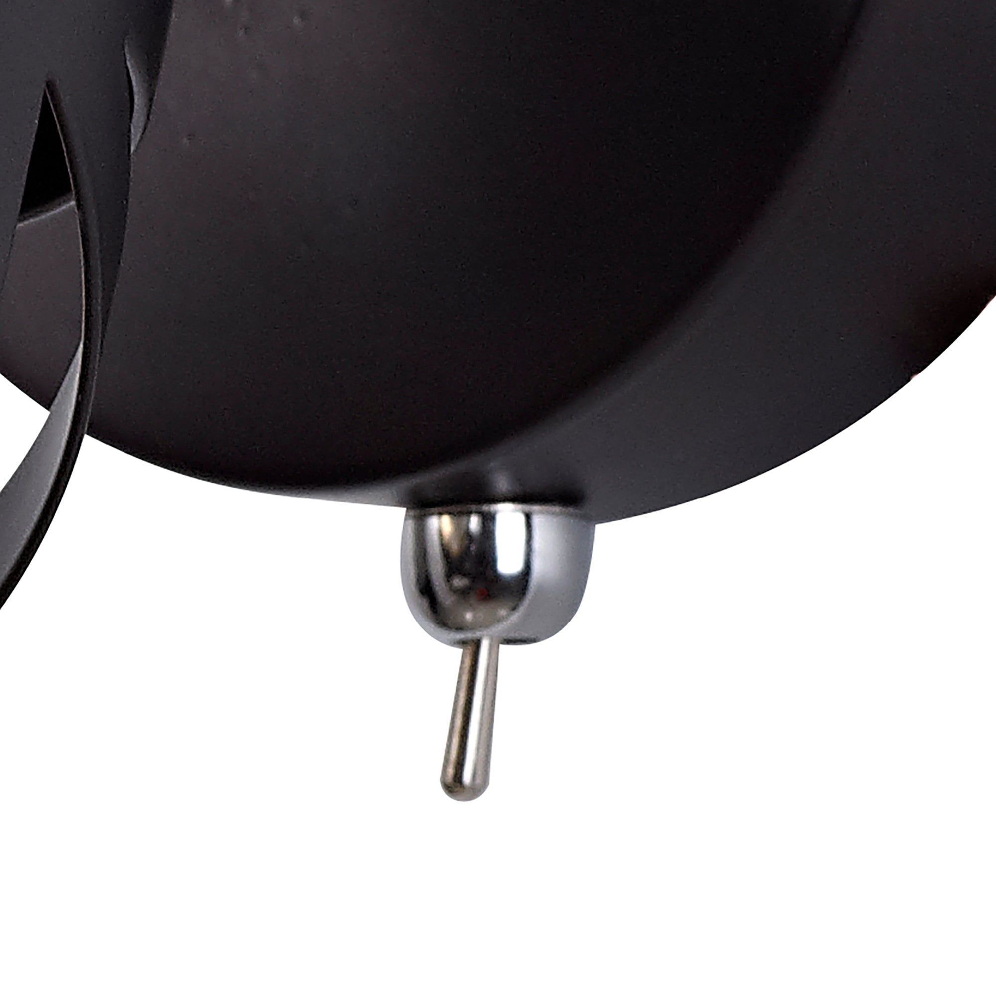 Taeims 1 Light Switched Spotlight E14, Matt Grey/Polished Chrome/Cognac