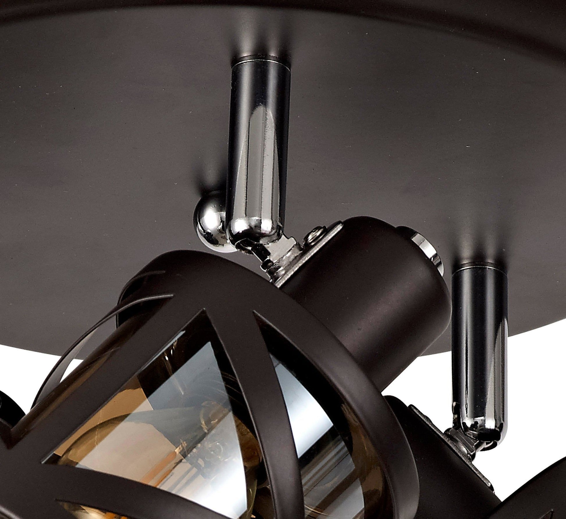 Taeims 3 Light Round Spotlight E14, Oiled Bronze/Matt Grey/Polished Chrome/Cognac