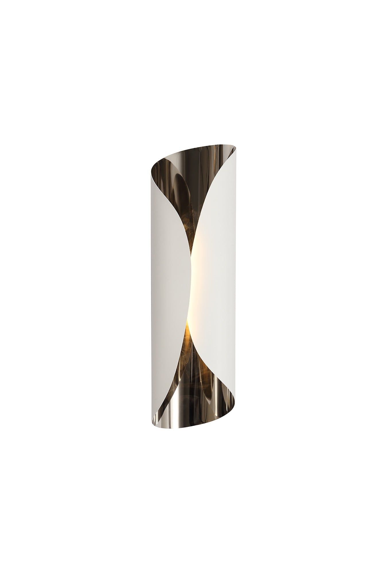 Nook Wall Lamp, 1 x 7W LED, 3000K, 700lm, Sand Black/Polished Chrome, 3yrs Warranty