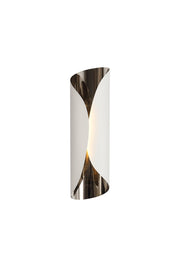 Nook Wall Lamp, 1 x 7W LED, 3000K, 700lm, Sand Black/Polished Chrome, 3yrs Warranty