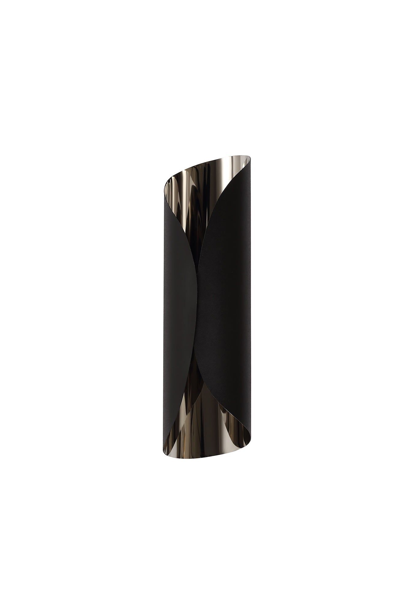 Nook Wall Lamp, 1 x 7W LED, 3000K, 700lm, Sand Black/Polished Chrome, 3yrs Warranty