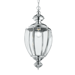 IDEAL LUX NORMA SP1 Ceiling Lantern Light - Chrome