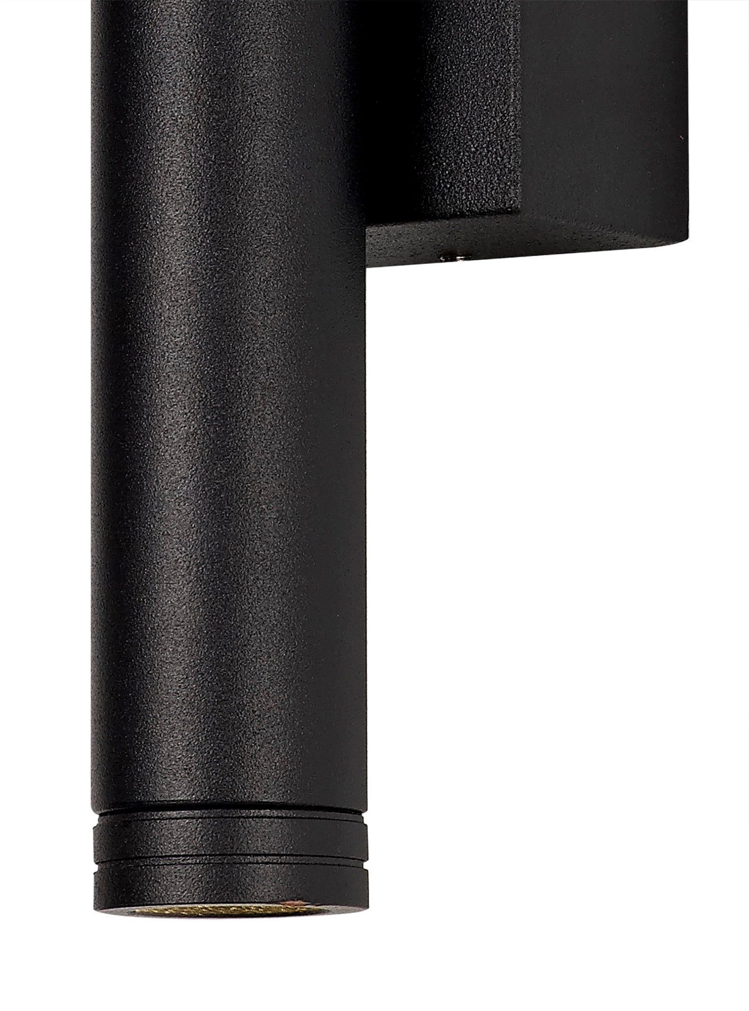 Tiass Wall Lamp, 2 x 3W LED, 3000K, 300lm, IP54, Black/Polished Chrome/Drk Grey, 3yrs Warranty