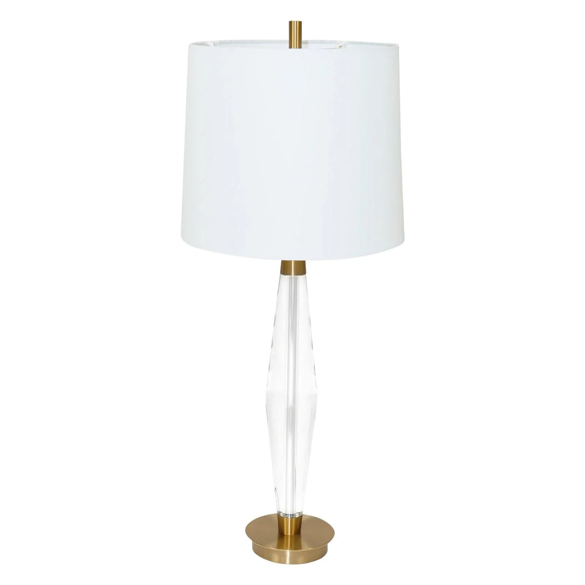 Novell Lamp - Antique Gold & Crystal Glass Finish