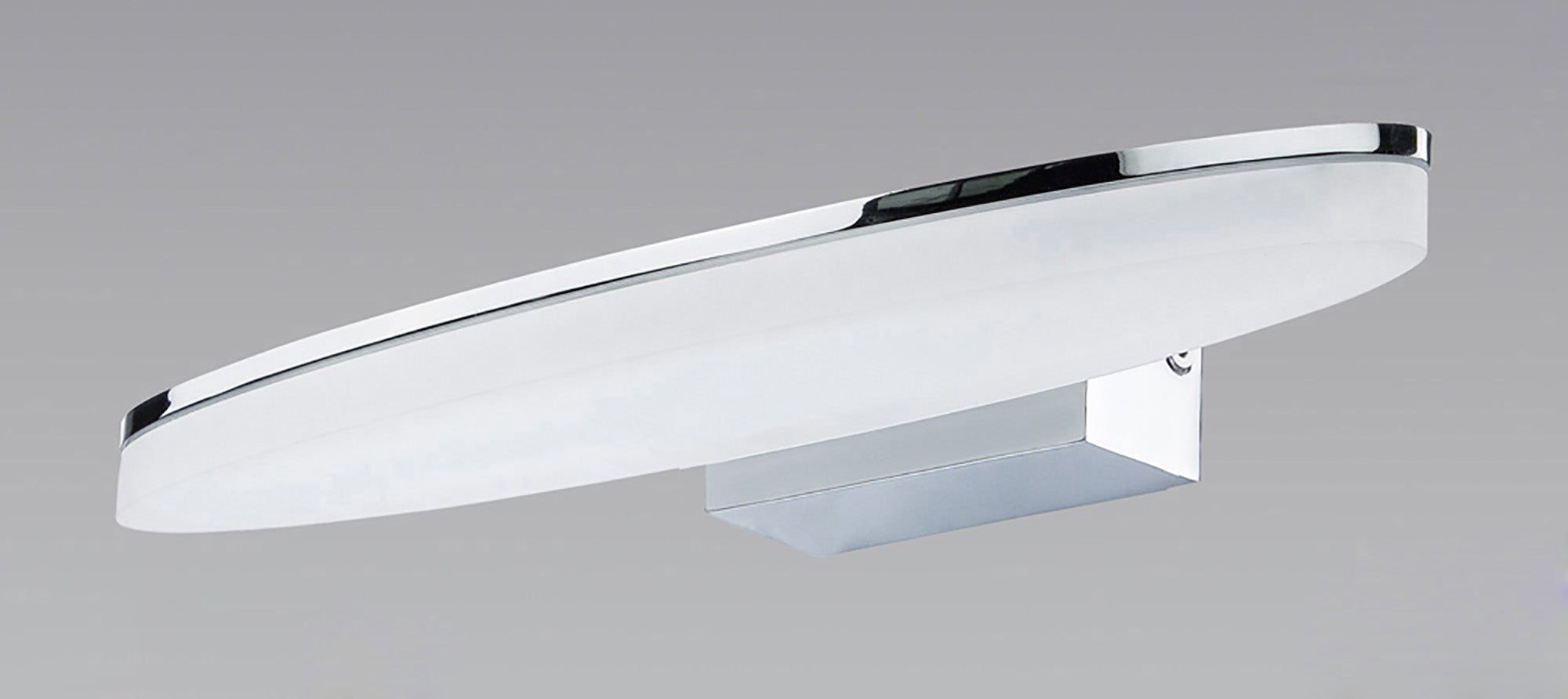 Ola Wall Lamp 6W LED Oval 3000K IP44, 450lm, Polished Chrome/Frosted Acrylic, 3yrs Warranty