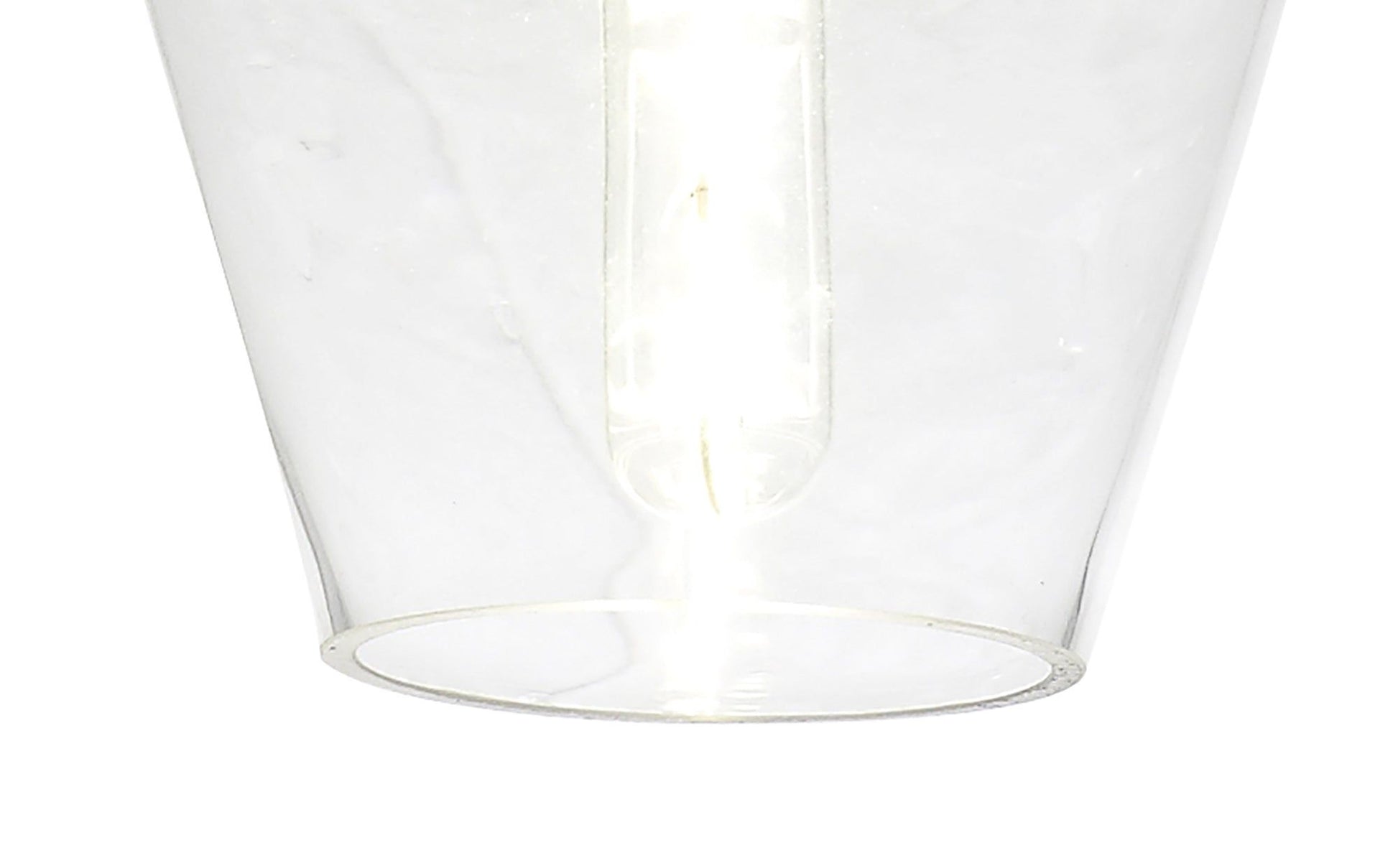 Olivia Pendant 17cm Round, 1 x E27, Chrome & Clear, Chrome & Smoke