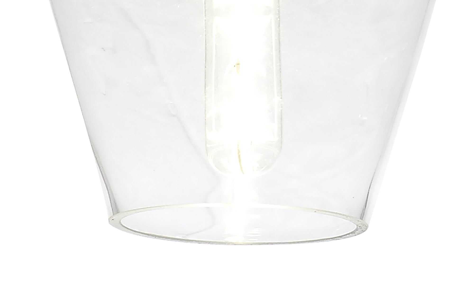 Olivia Pendant 17cm Round, 1 x E27, Chrome & Clear, Chrome & Smoke