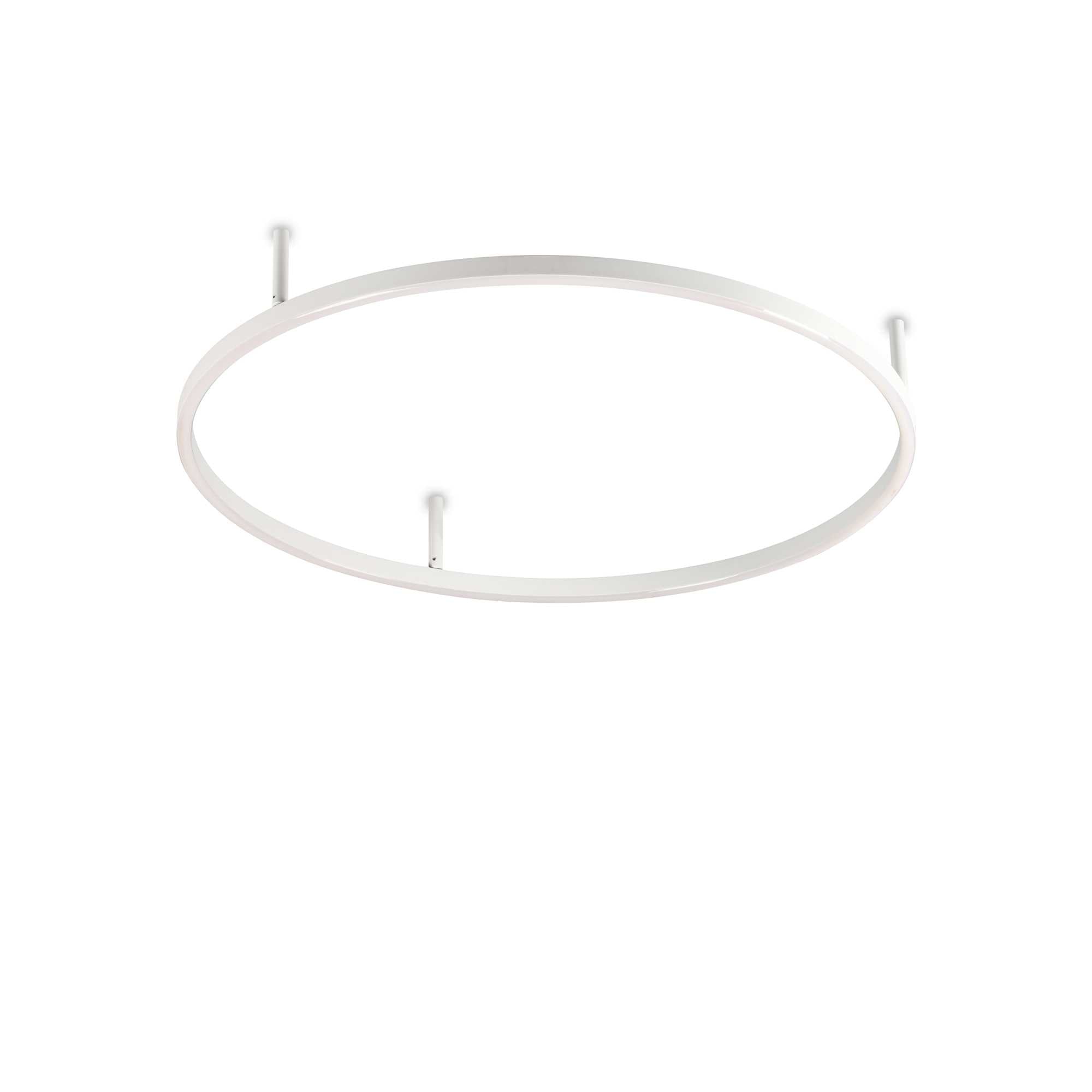 Oracle Flush Light Fitting - White/Black Finish - Cusack Lighting