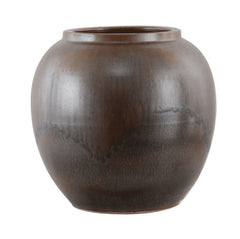Orna Large Vase - Dark Brown Finish
