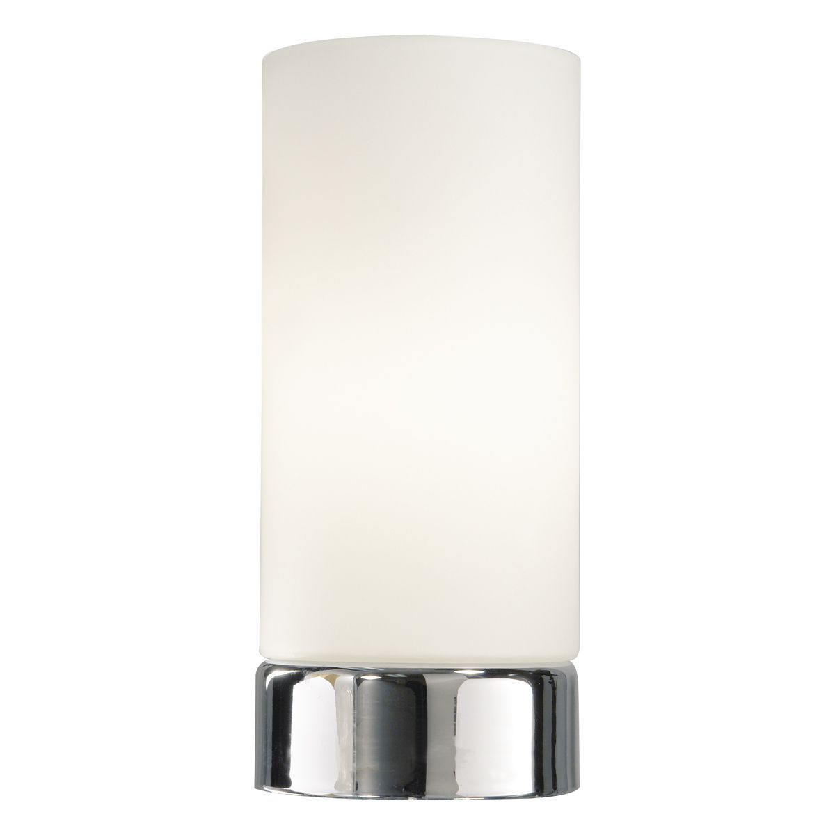 Owen Touch Table Lamp Polished Chrome Opal Glass Pk4 - Cusack Lighting