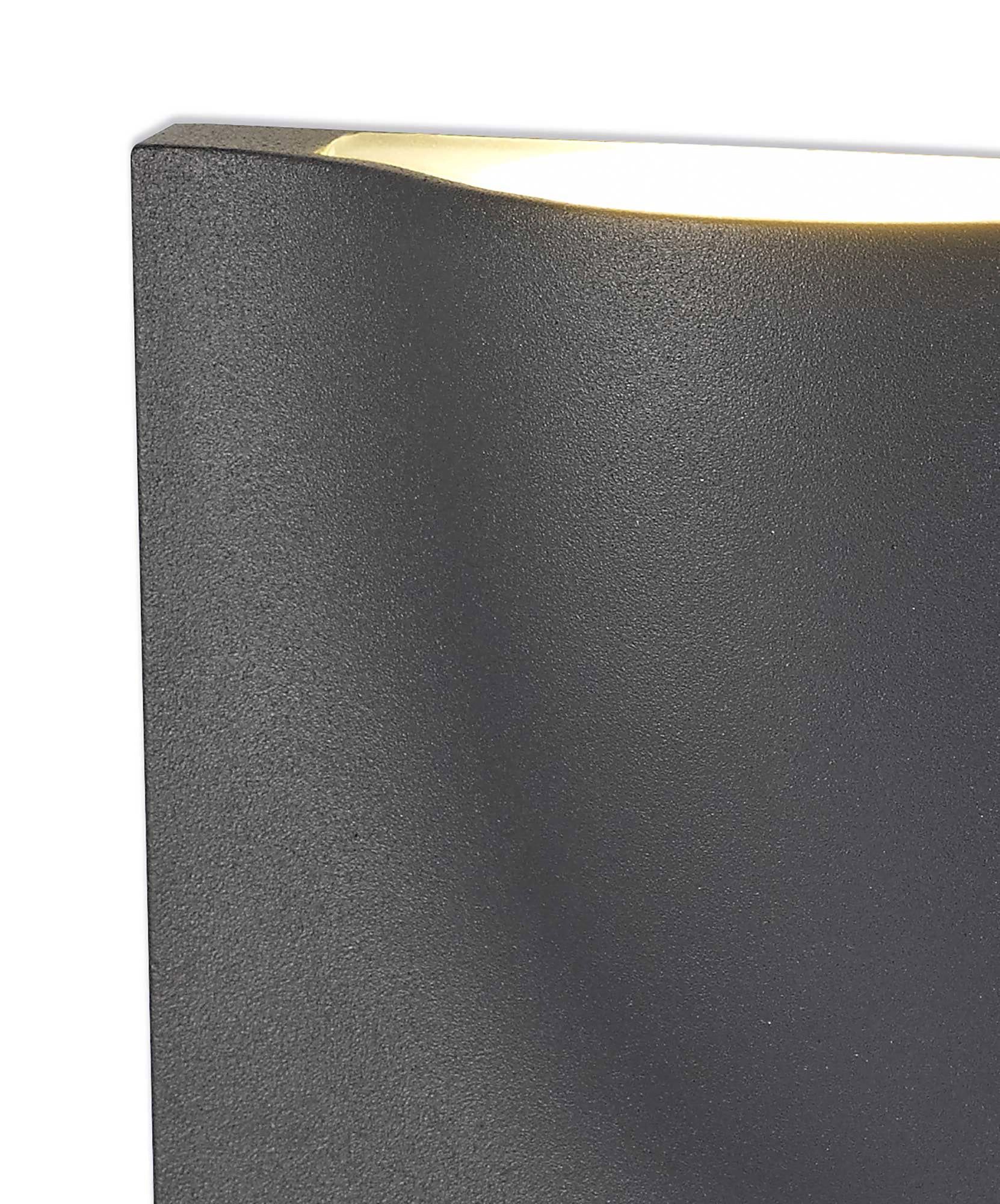 Yieams Wall Lamp, 1 x 6W LED, 3000K, 510lm, IP54, Anthracite, 3yrs Warranty