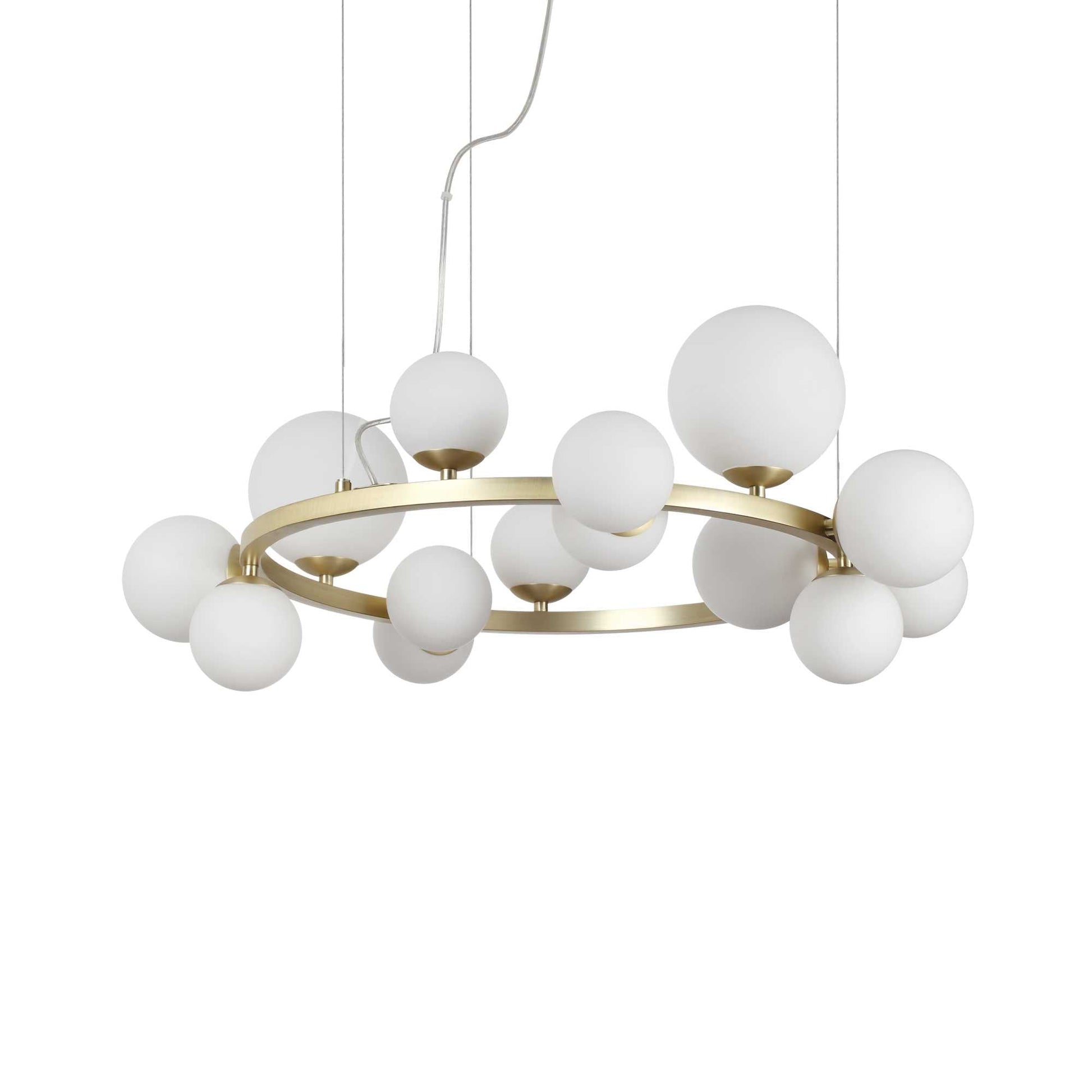 Perlage Centre Ceiling Light Fitting - Brass/Black Finish - Cusack Lighting