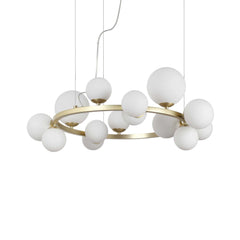 Perlage Centre Ceiling Light Fitting - Brass/Black Finish - Cusack Lighting