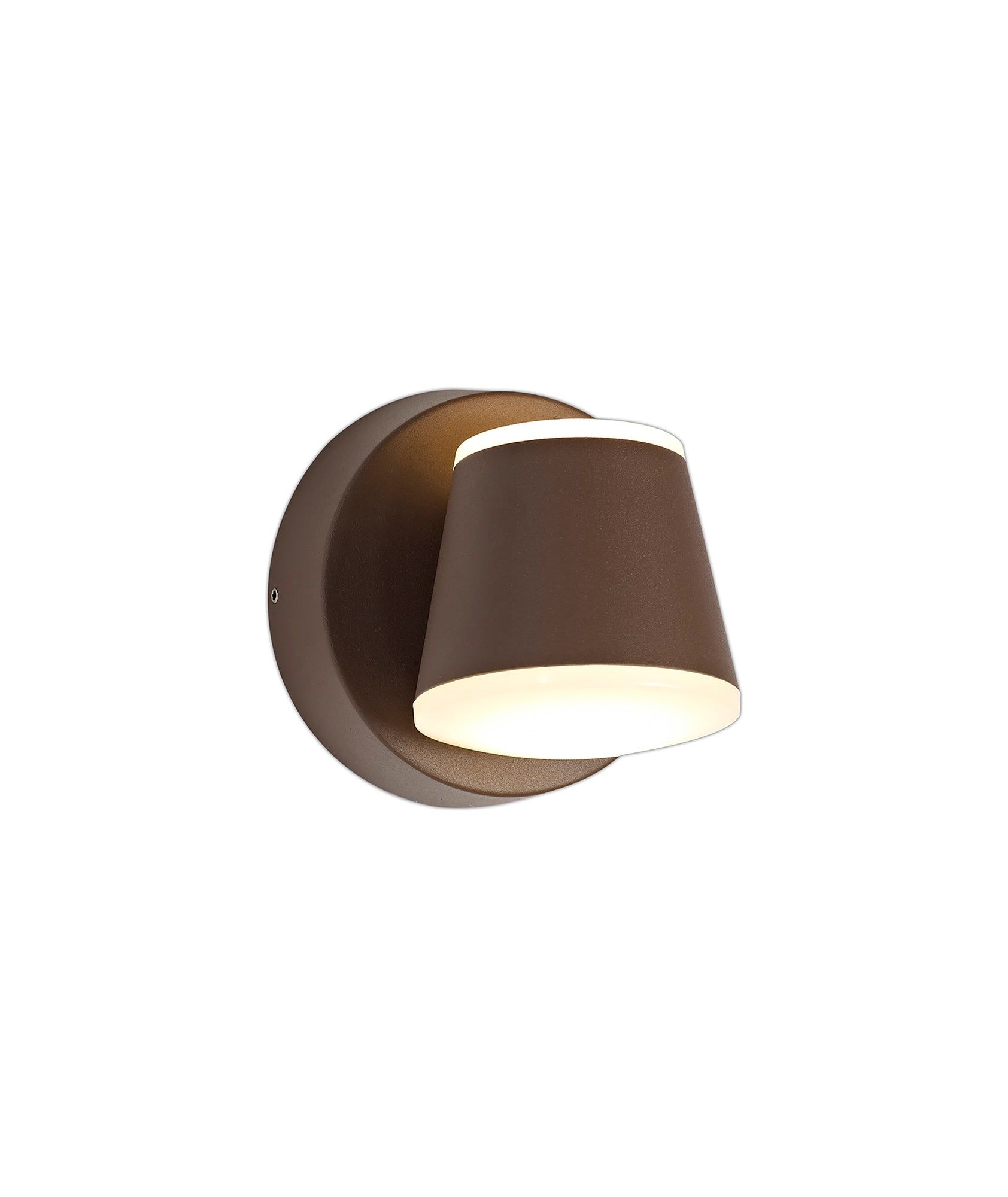 Yeiobs Wall Lamp, 2 x 6W LED, 3000K, 590lm, IP54, Dark Brown, 3yrs Warranty