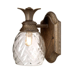 Plantation 1 Light Wall Light – Pearl Bronze