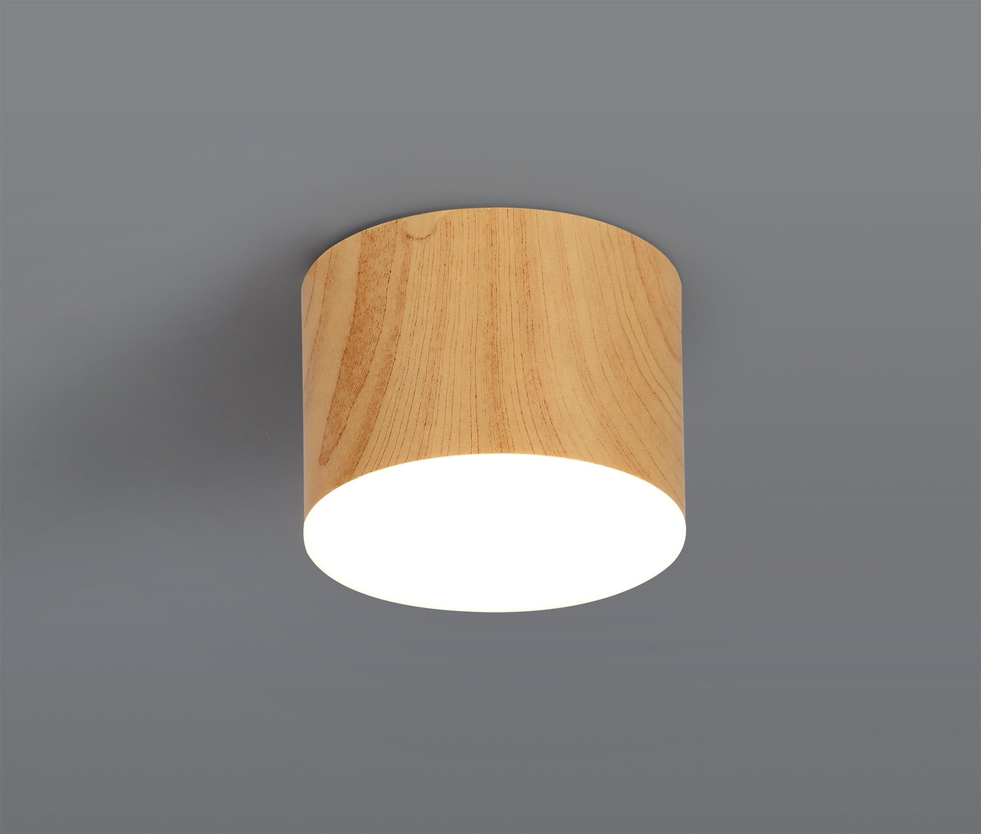 Aibers Spotlight 10.5cm Round 1 x 10W LED, 3000K, 700lm, Pine Wood, 3yrs Warranty