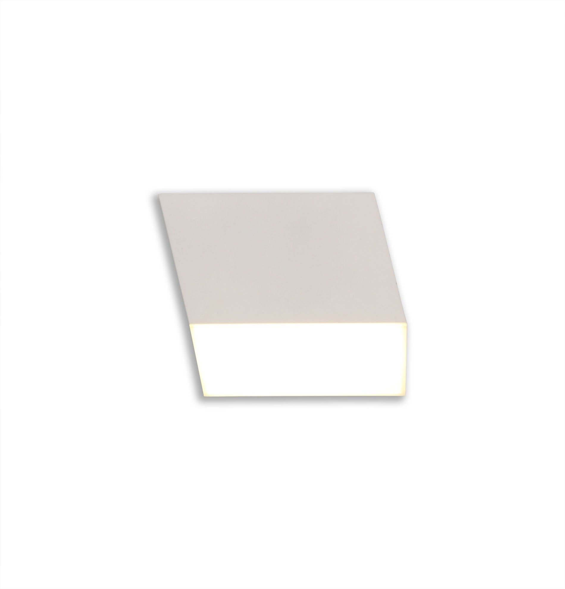 Aibers Spotlight 9cm Square 1 x 10W LED, 3000K, 700lm, Sand White, 3yrs Warranty