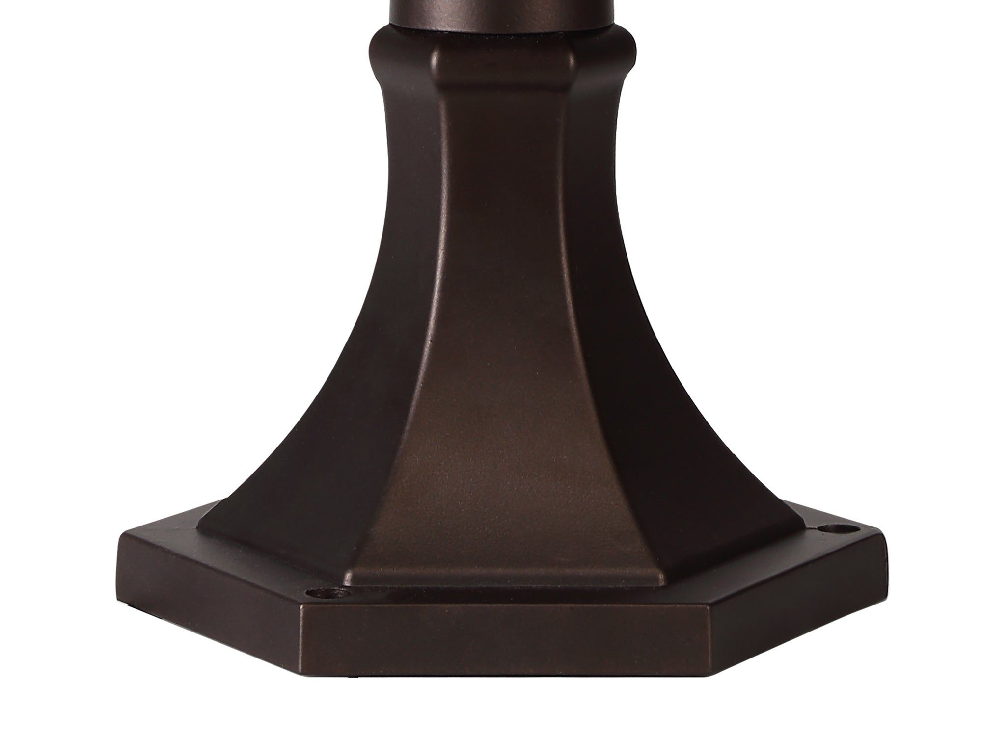 Plex Pedestal Lamp, 1 x E27, Antique Bronze/Clear Ripple Glass, IP54, 2yrs Warranty