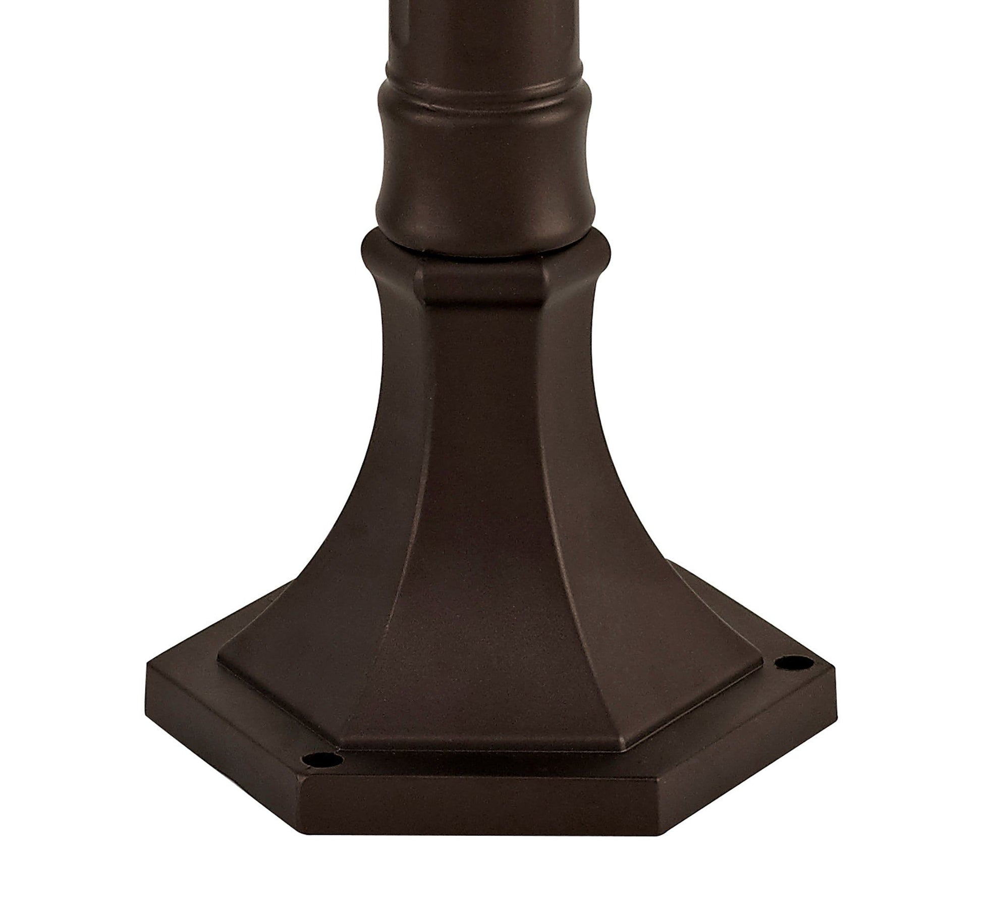 Plex Post Lamp, 1 x E27, Antique Bronze/Clear Ripple Glass, IP54, 2yrs Warranty