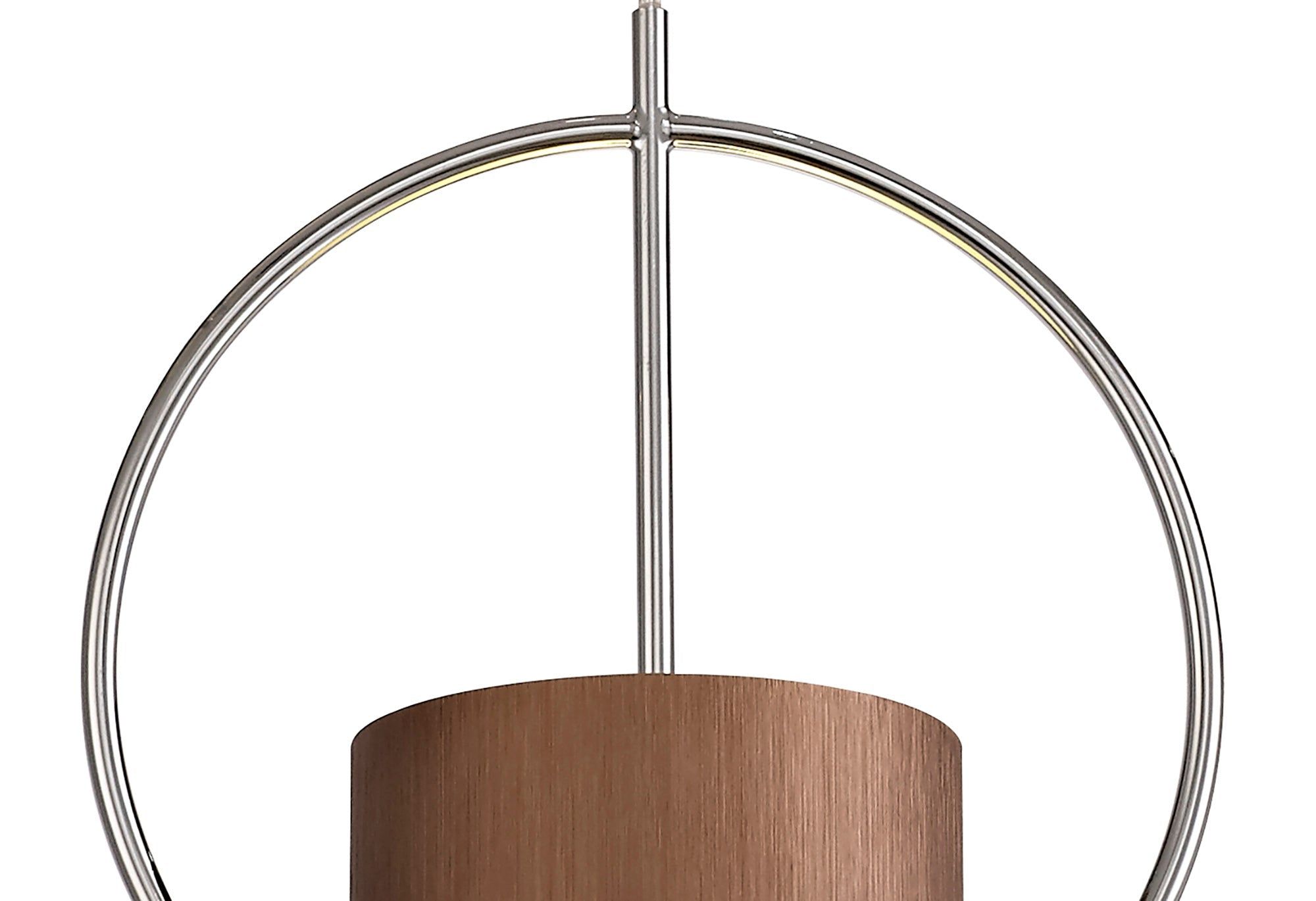 Praxis Single Pendant, 1 x E27, Coffee/Polished Chrome, Satin Nickel/Polished Chrome, Gold/Polished Chrome