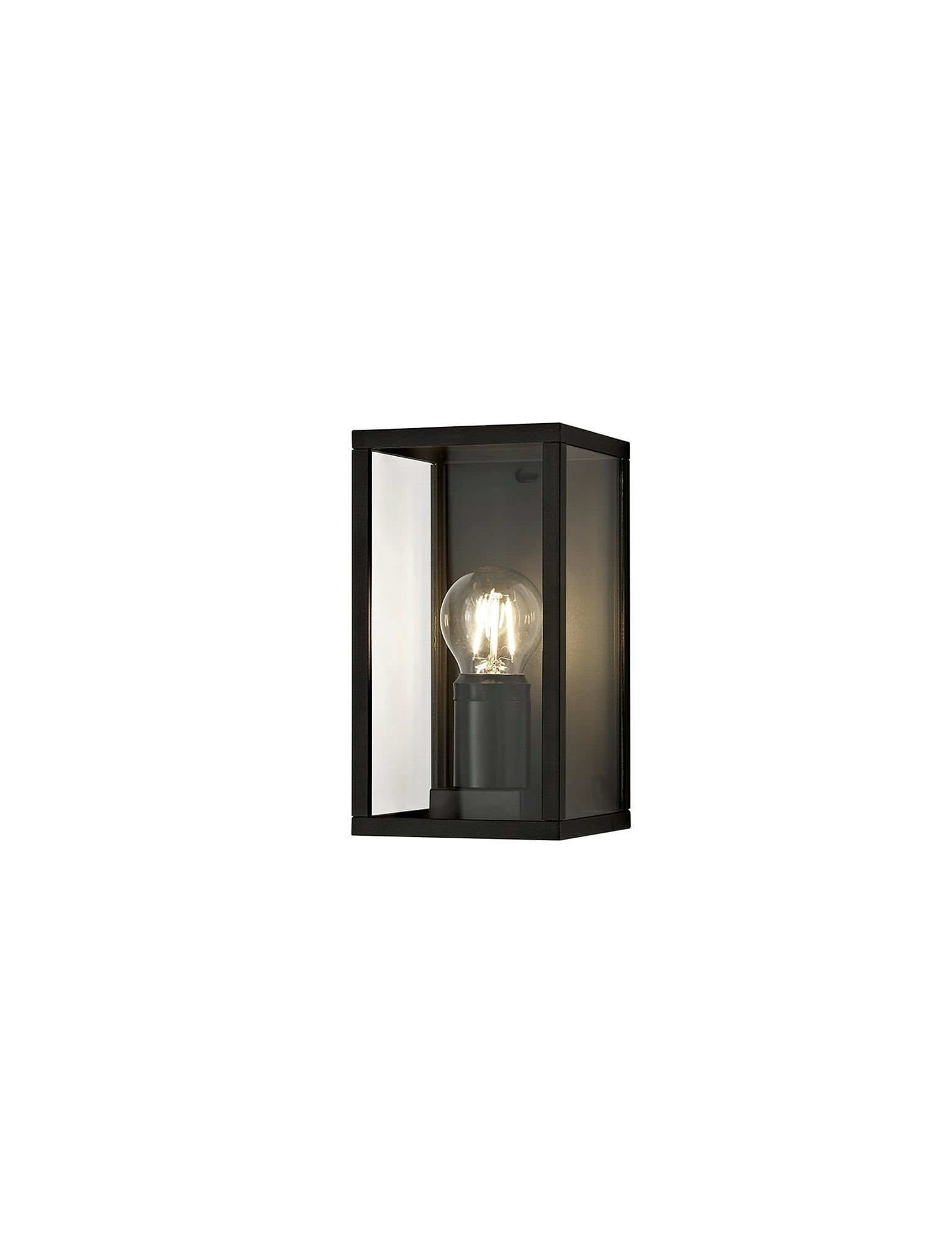 Privins Flush Wall Lamp, 1 x E27, IP54, Graphite Black, 2yrs Warranty