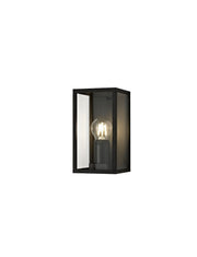 Privins Flush Wall Lamp, 1 x E27, IP54, Graphite Black, 2yrs Warranty